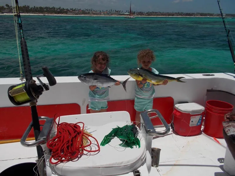 Another epic day of deep sea fishing in Punta Cana - just look at how happy kids are